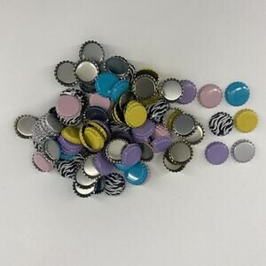 120 Count Assorted Plain Bottle Caps For Crafting, Home Brewing, Etc